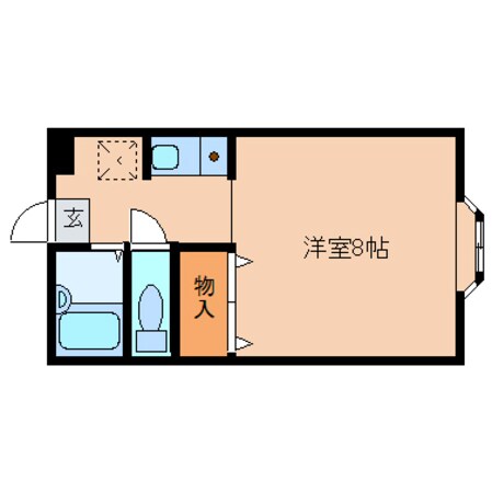 橿原神宮西口駅 徒歩3分 2階の物件間取画像